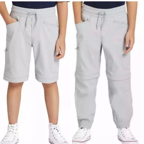 NWT Gray Convertible High Rise Water Resistant Draw String Pants | Size S (7/8) - Picture 1 of 10